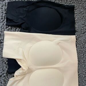 Black and Cream Shapewear Shorts